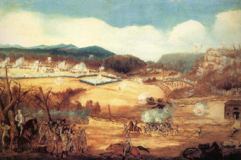 unknow artist Battle of Pea Ridge,Arkansas Spain oil painting art